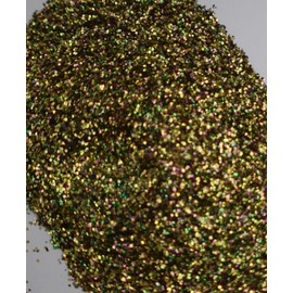 Mardi Gras Gold Metal Flake Chunky Glitter .025 .015 Mix 0.025 0.015 Square Pound Vintage Paint