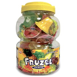 Fruzel Assorted Natural Fruit Juice Jelly Cups 51 Ounces - PACK OF 2