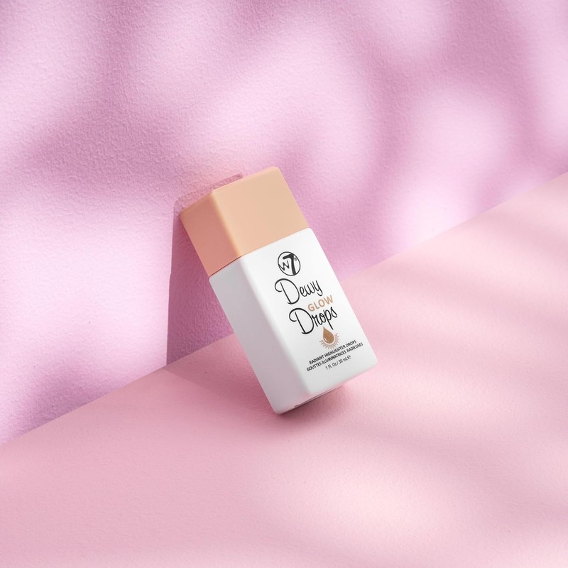 W7 Dewy Glow Drops - Gotas Resaltador Líquido para Una