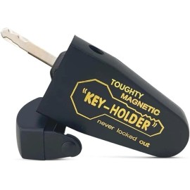 Toughty Magnetic Hide a Key Box – Strong Magnet Holder for Hiding Spare Key Car, House,