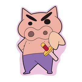 Toshin Pack Crayon Shin-chan Die Cut Postcard (Buriburizaemon 2) KS-PT514