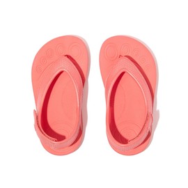 Fitflop Iqushion Girls' Ergonomic Shimmering Flip Flops, Rosy Coral