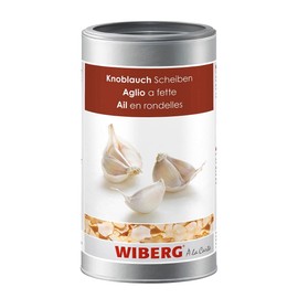 Wiberg Garlic in slices (380 g can)