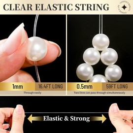 720pcs Pearl Beads for Bracelets Making, Mixed Sizes and Colors, Jewelry Crafting Kit for DIY Necklaces, Earrings, and Crafts