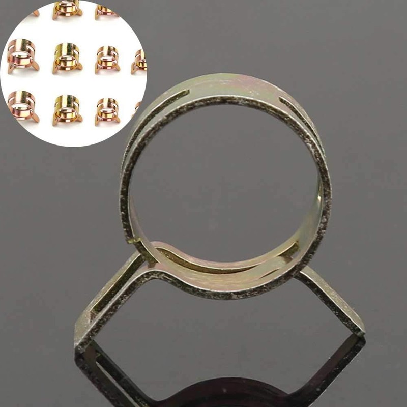 50PCS 5 Size Hose Clips Spring Hose Clamps Mini Fuel