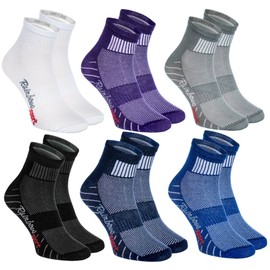 6 pairs of Colorful SPORT Athletic Socks: Running, Cycling, Breathing Cotton S