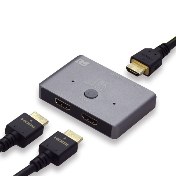 RS-HDSW21-8K HDMI Switcher, Supports 8K60Hz/4K120Hz, 2 Input, 1 Output