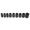 10PCS Twist Impact Socket with 8mm Straight Rod 3/8in Drive