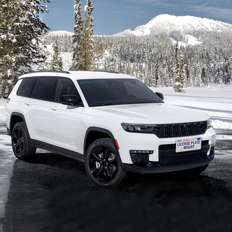 Heavy Duty Front License Plate Frame Compatible with Jeep Compass