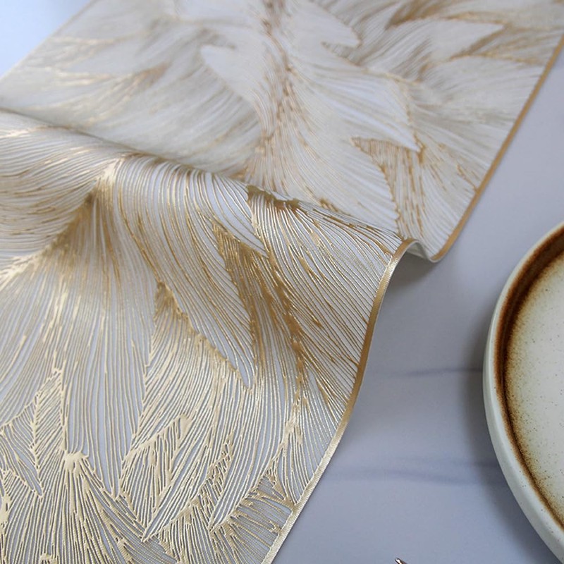 Hosoncovy PVC Table Runner Non-slip Decorative Table Mats Placemat for
