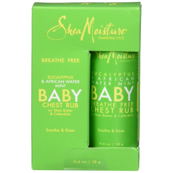 Shea Moisture Eucalyptus and African Water Mint Baby Chest Rub, 0.6 Ounce