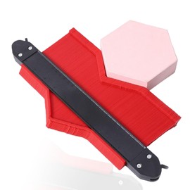 Contour Gauge Profile Tool, Contour Gauge Duplicator, 10 Inch Widen Profile Tool Precise Measuring, Adjustable Lock, for Laminate Flooring, Tile Laying, Woodworking, Measuring Shape Outline