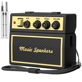 FILOTO AirPods Pro 2nd Generation Case Cover with Cleaner Kit, Airpod pro case Guitar amp Retro Audio Design Soft Silicone Protective Cover for AirPods Pro 2 Case with Lanyard (2023/2022) Black