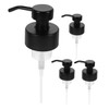 WOONEKY 4pcs Stainless Steel Soap Dispenser Pump Replacement Foaming Pump