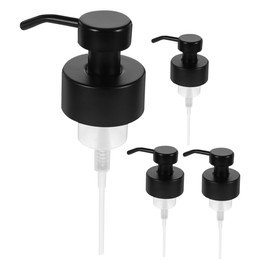WOONEKY 4pcs Stainless Steel Soap Dispenser Pump Replacement Foaming Pump Bottle for Hand Soap Dispenser