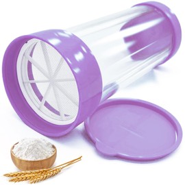 Yueser Powdered Sugar Shaker, Flour Sieve Single Hand Powdered Sugar Mill, Cocoa Shaker, Powdered Sugar Sieve, Dusting Sugar Mill, Powder Shaker, Cocoa Powder Shaker, Powdered Sugar Mill, Flour Shaker