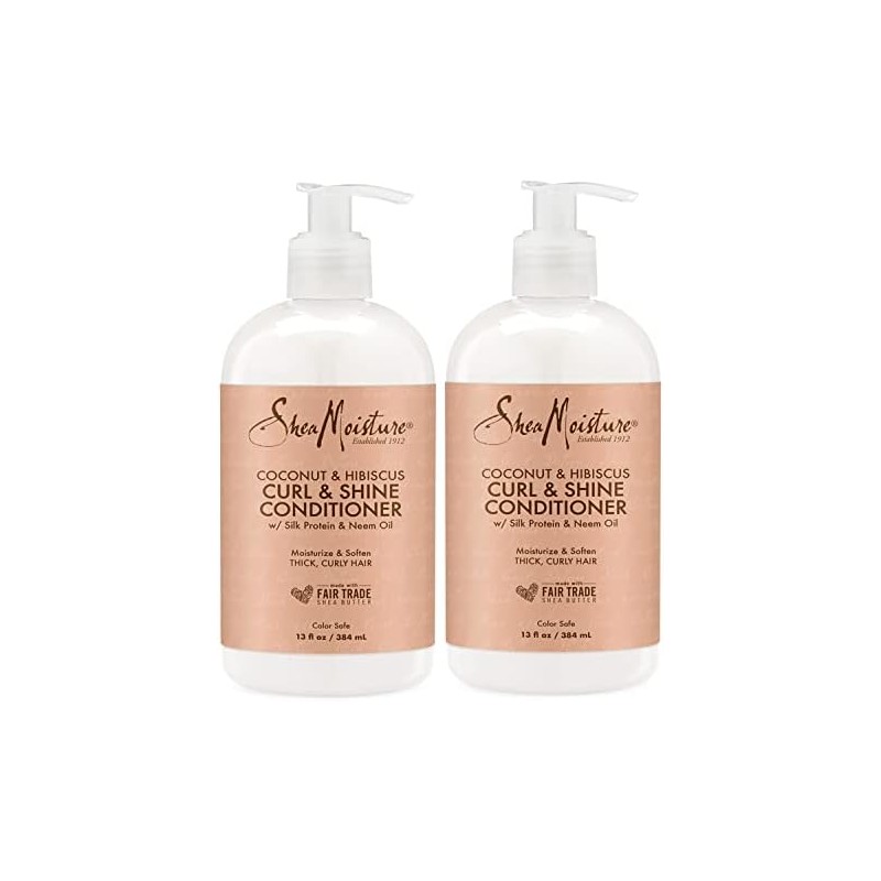 SheaMoisture Curl and Shine Conditioner For Thick, Curly Hair Coconut