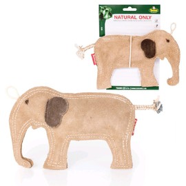 Tommi Dog Toy, Natural Only, Elephant, 21 cm