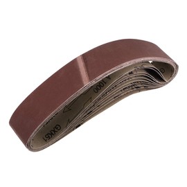 sourcing map 10 x 2 inch x 27 inch Overlap Connect Sanding Belts Grit 1000 Aluminium Oxide