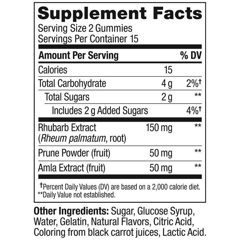 OLLY Keep it Moving Constipation Relief, Rhubarb, Prunes, Amla -