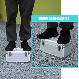 GLOTRENDS B86 14-slot Storage Box for 2.5/3.5 Inch Internal Hard Disk, Portable Design for Carrying and Transportation, IP65 Water Resistant, HDD Organizer and Protective Box