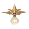 SHUKEFER Star Flush Mount Ceiling Light Fixture E26/E27 Moravian Gold