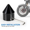 Front Axle Caps, PSLER Motorcycle Front Axle Nut Cover Cap