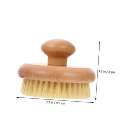 Healvian Comfortable Bath Skin Brush Lightweight Exfoliating Scrubber for Home Use Durable Dry Brushing Tool Compact Design for Cleaning for Body Care