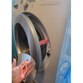 Washer Door Prop, [Easy to Stick] Front Load Washer Door Prop, Keep Front Load Washer Door Open and Clean, Washing Machine Door Prop (Pink)