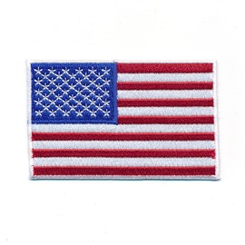 0640 B America Flag USA Flag Washington Sew-On / Iron-on Patch 60 x 35 mm