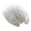 RW Rasta Long Slinky Beanie Hats (White)