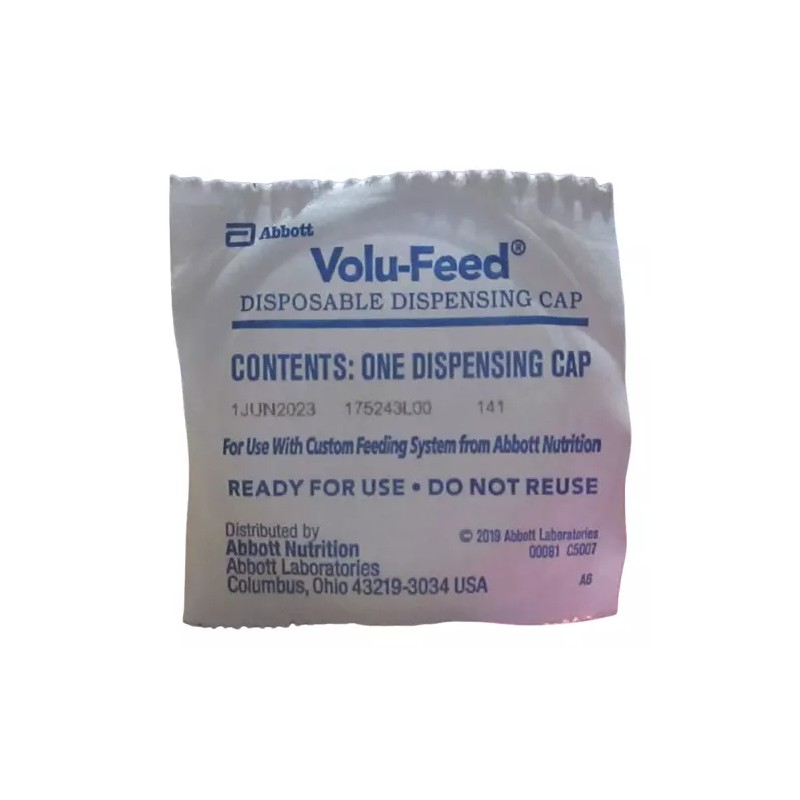 Abbott Volu-Feed Disposable Ready-to-Use Dispensing Cap #00081 60mL Lot of