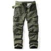 AKHIKING Men's Camo Cargo Pants Work Cotton Tactical Combat Military