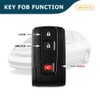 AKS KEYS Replacement for Toyota Key Fob 3 Buttons That