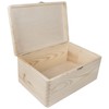 Wooden Storage Box with Lid and Gold Clasp | 30