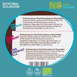 SUPER FUDGiO Organic Schokoriegel Set | BIO und zuckerfreie Süssigkeiten | Vegan - Glutenfrei | Schokolade Snack ohne Zucker| 9-er Set