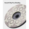 4" Flat Resin Filled Grinding Wheel, Chip Free Diamond Cup