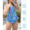Girls One Piece Swimsuit 5-6 Years Blue Mermaid Scales Novelty