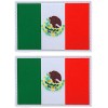 Mexican Flag Mexico PVC Rubber Patch | 2PC Hook Backing