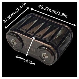 FELIXCONN Tank Chain Metal Fidget Slider for Adults - Silent & Smooth Stress Relief Toy, Anxiety Relief & Focus Improve, Office & School EDC Desk Toy Gift