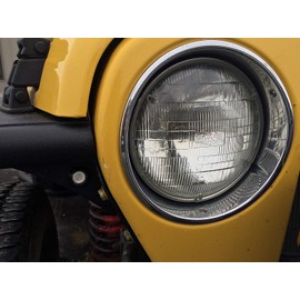 AMBER LED Front Turn Signal Kit for Tube/Flat Fenders replaces SmittyBilt Rugged Ridge Poison Spyder Genright