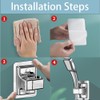 LightBeacon Hand Shower Holder, Shower Head Holder, No Drilling, Adjustable