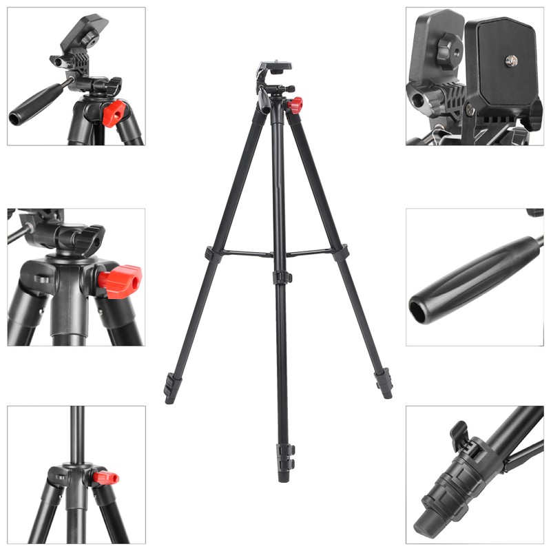 KINGJOY VT-831 Aluminum Alloy Portable Tripod 4 Sections Bearing 3KG