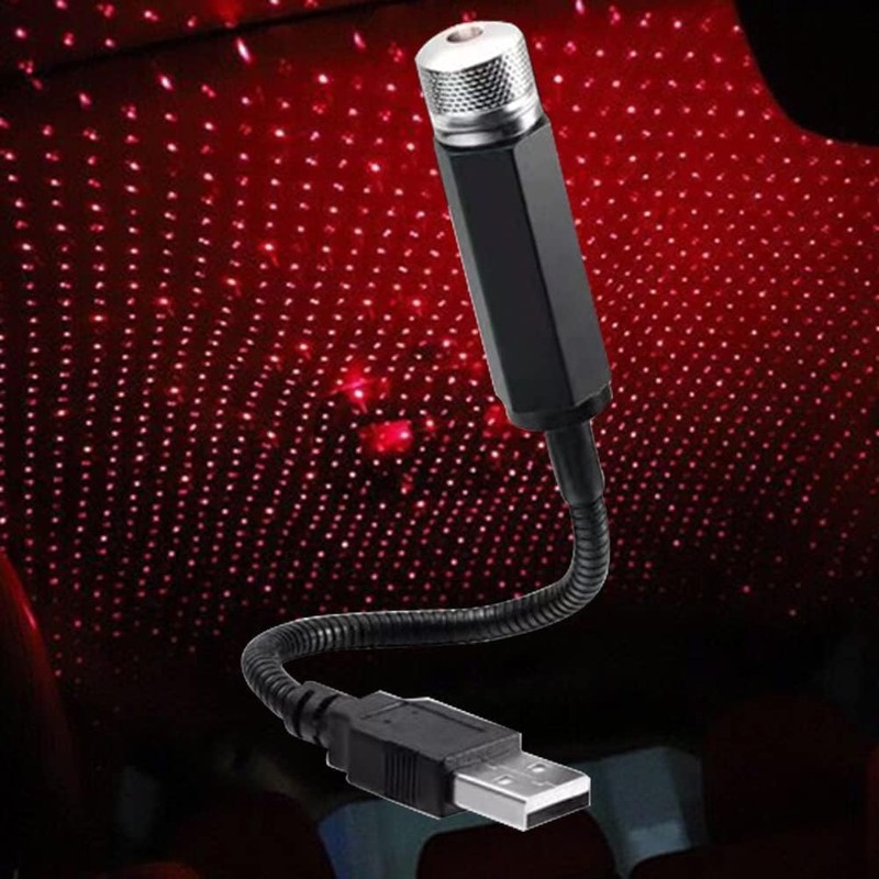 Gowxs 2Pcs Mini LED Projection Lamp Star Night, USB Plug