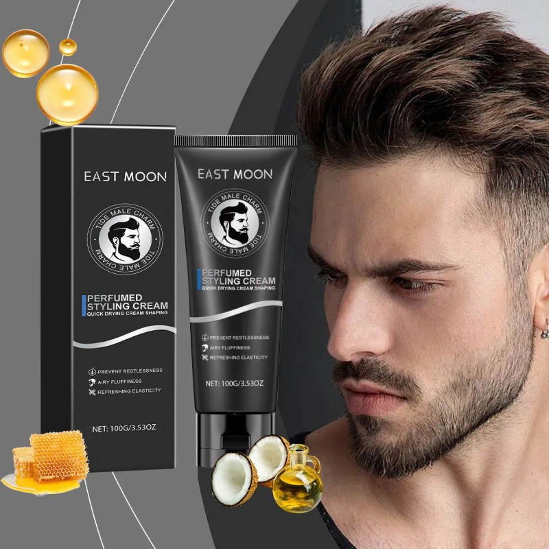 Gel Capilar Tipo Crema De Fibra Para Hombre Con Fijación