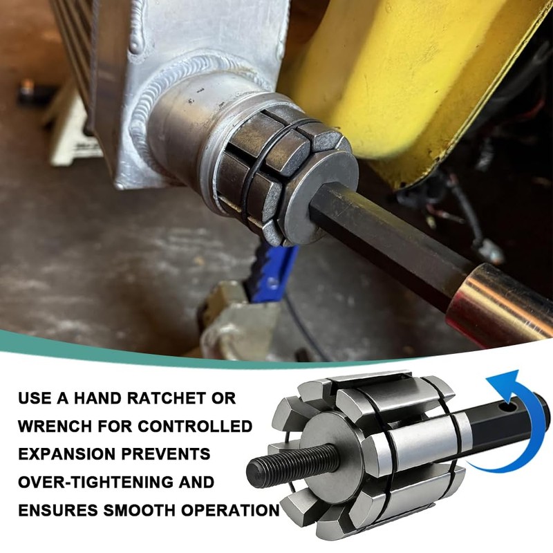 1/18'' to 3-1/2'' Exhaust Tail pipe Expander Tool, 3 Pcs