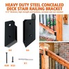 ITeVe.GD 30° Deck Railing Stair Brackets Connectors,Heavy Duty Steel 1.2