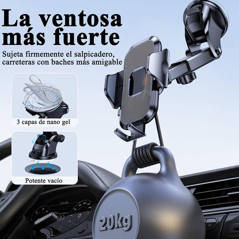 Soporte Celular para Auto Amzatek Universal 3 en 1 con