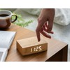 Gingko Design G003B11 Alarm Clock, Wood, Brown, One size