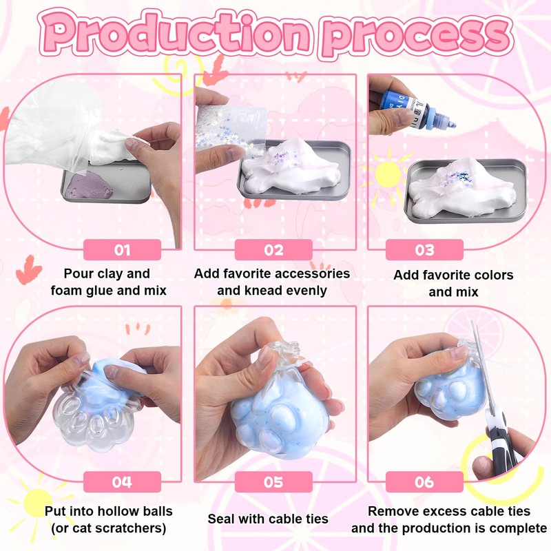 Squishy Making Kit, Blank Pressure Ball Skin Diy Kit, Squishy